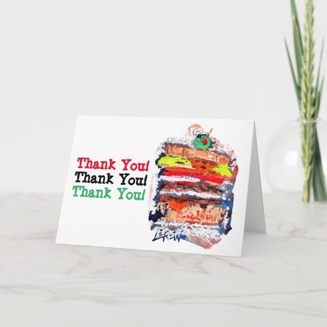 Cheeseburger #170229 thank you card (Front)