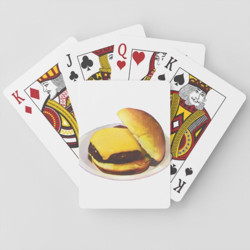 Cheeseburger 1955 poker cards