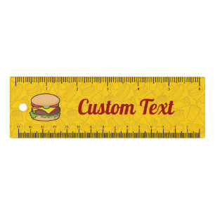 Cheeseburger 6 inch Ruler