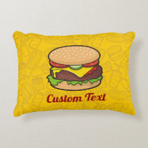 Cheeseburger Accent Pillow