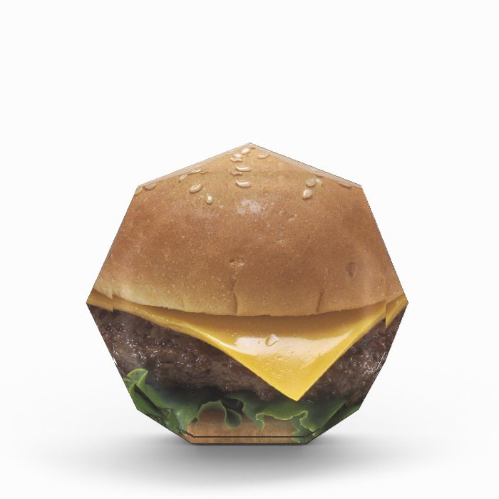 Cheeseburger Acrylic Award