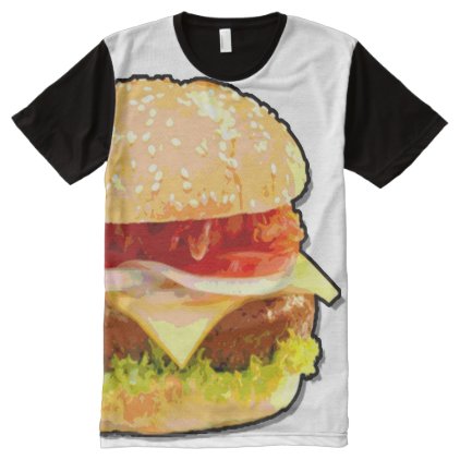 Cheeseburger All-Over-Print Shirt