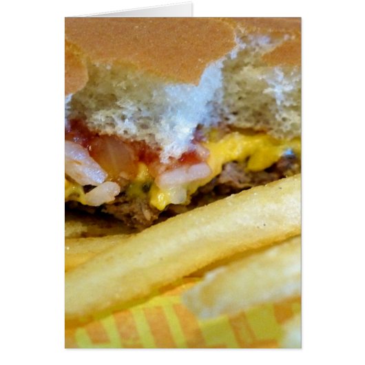 Cheeseburger and Fries Cards (Front)