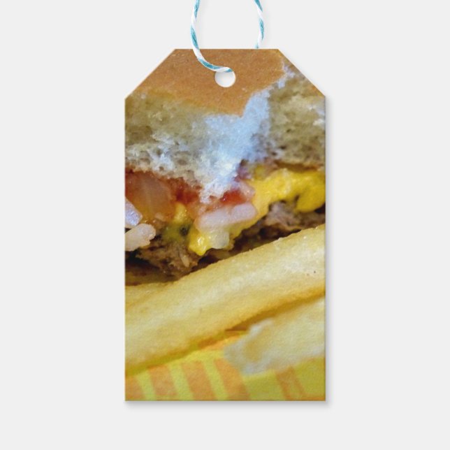 Cheeseburger and Fries Gift Tags (Front)