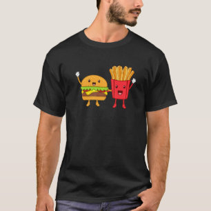 Cheeseburger And Fries Hamburger Burger Food  Grap T-Shirt