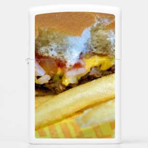 Cheeseburger and Fries Zippo Lighter