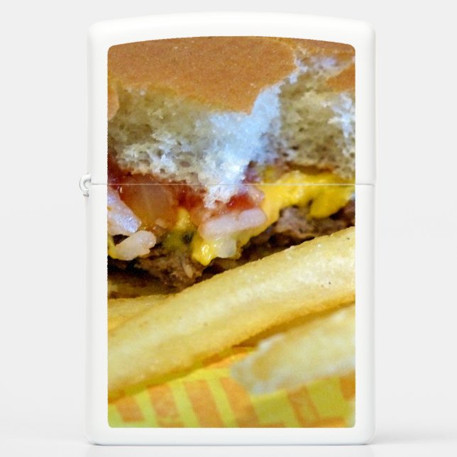 Cheeseburger and Fries Zippo Lighter (Front)