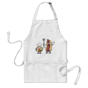 Cheeseburger and Hot Dog Adult Apron