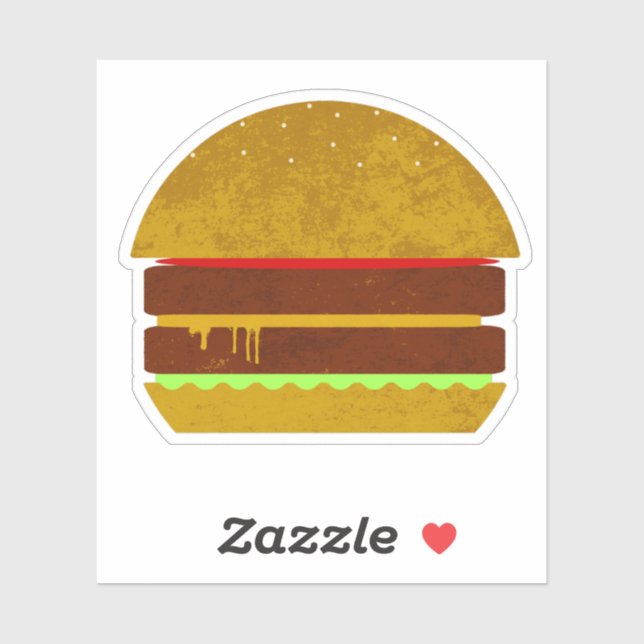 Cheeseburger Art  Sticker (Sheet)