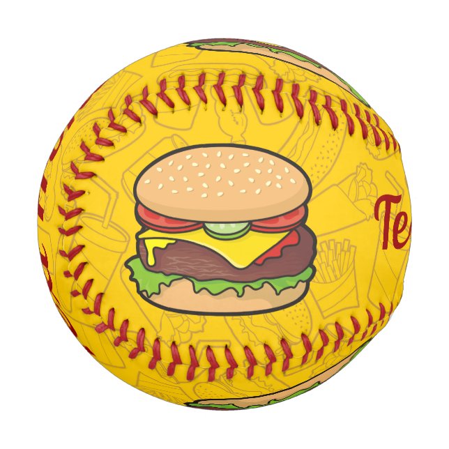 Cheeseburger Baseball (Back Right)