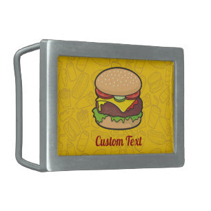 Cheeseburger Belt Buckle