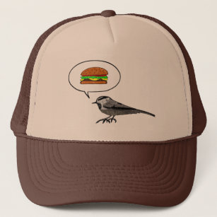 Cheeseburger Bird: Mountain Chickadee Trucker Hat