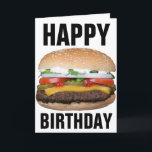 CHEESEBURGER BIRTHDAY CARD<br><div class="desc">CHEESEBURGER BIRTHDAY CARD</div>