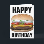 CHEESEBURGER BIRTHDAY CARD<br><div class="desc">CHEESEBURGER BIRTHDAY CARD</div>