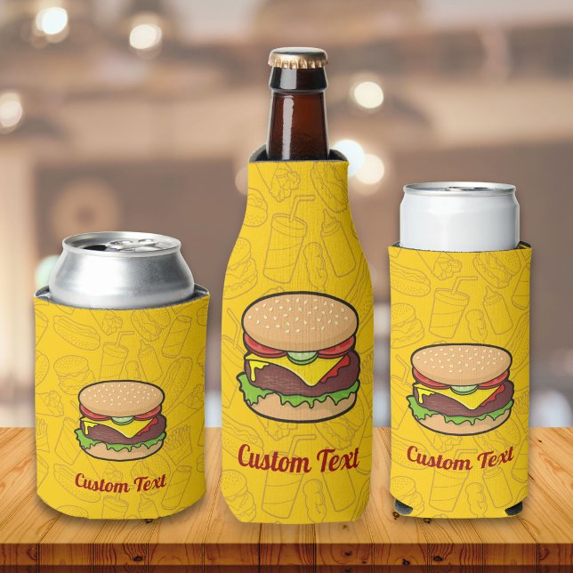 Cheeseburger Bottle Cooler (Creator Uploaded)