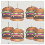 Cheeseburger Burger Hamburger Sliders Bar Food App Fabric