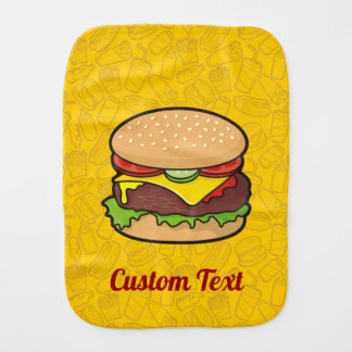 Cheeseburger Burp Cloth