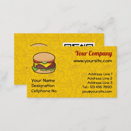 Cheeseburger Business Card