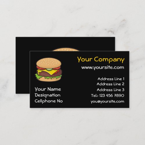 Cheeseburger Business Card