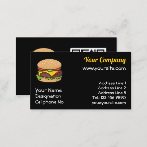 Cheeseburger Business Card