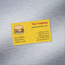 Cheeseburger Business Card Magnet