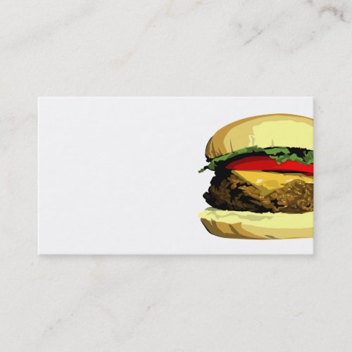 Cheeseburger business card template