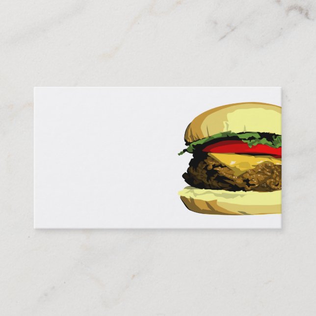 Cheeseburger business card template (Front)