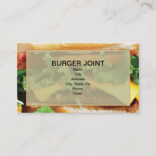 Cheeseburger Business Cards