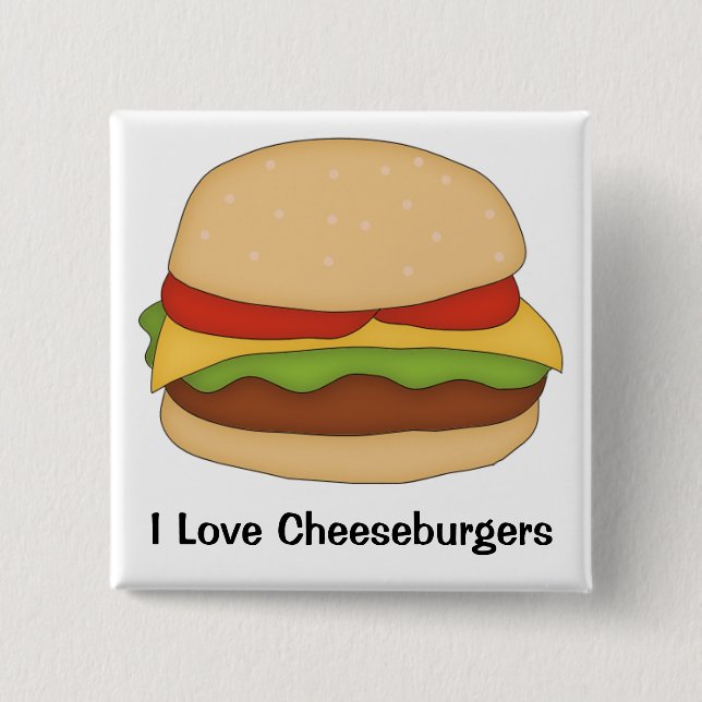 Cheeseburger Button (Front)