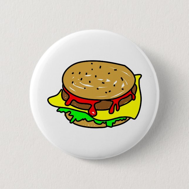 cheeseburger button (Front)