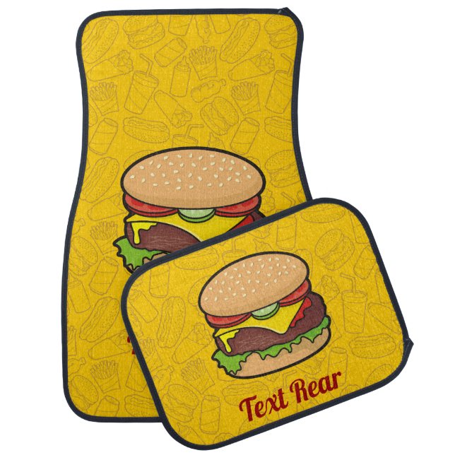 Cheeseburger Car Floor Mat (Set)