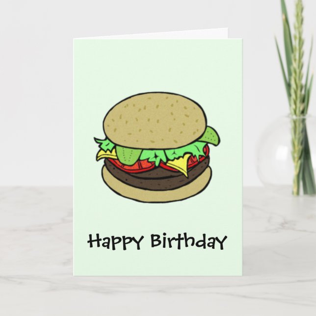 Cheeseburger Card (Front)