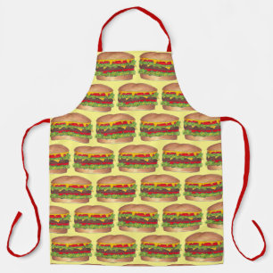 Cheeseburger Cheese Burger Fast Food Hamburger Apron