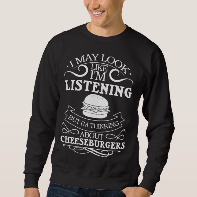 Cheeseburger Cheese Burger Sandwich Maker Sweatshirt (Front)