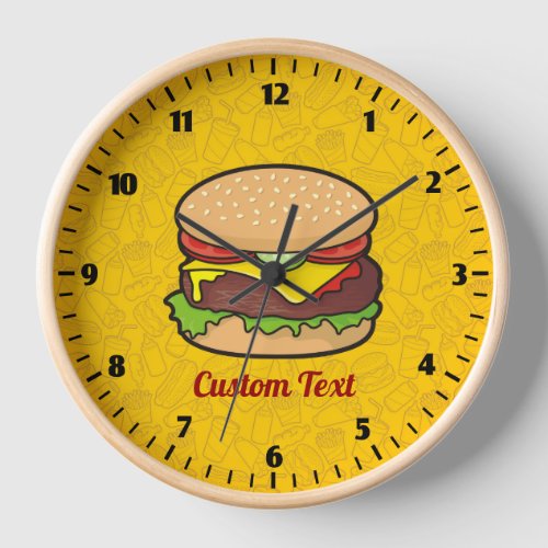 Cheeseburger Clock