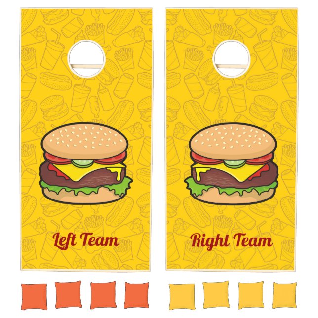 Cheeseburger Cornhole Set (Set)