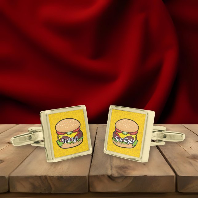 Cheeseburger Cufflinks (Creator Uploaded)