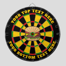 Cheeseburger Dartboard with Custom Text