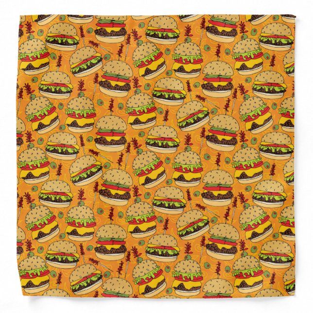 Cheeseburger Deluxe Bandana (Front)
