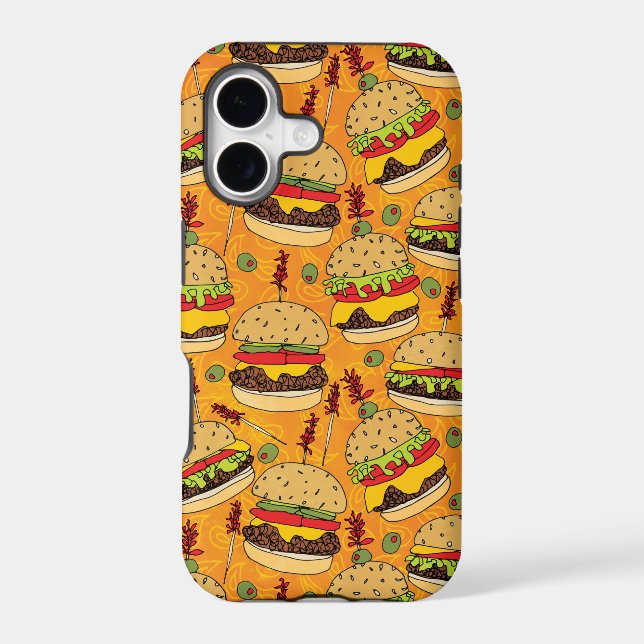 Cheeseburger Deluxe Iphone Case (Back)