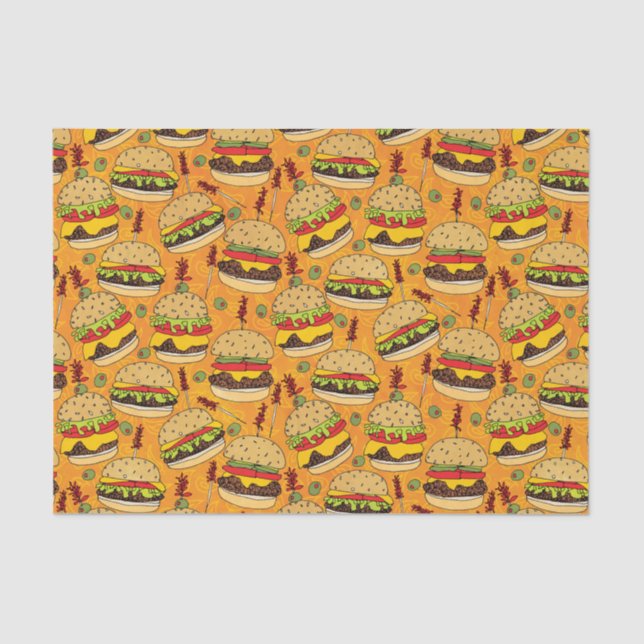 Cheeseburger Deluxe Tissue Paper (Front)