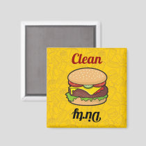 Cheeseburger Dishwasher Magnet