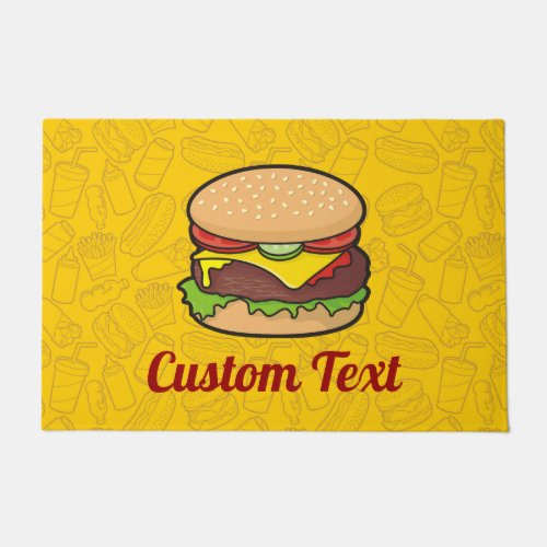 Cheeseburger Doormat