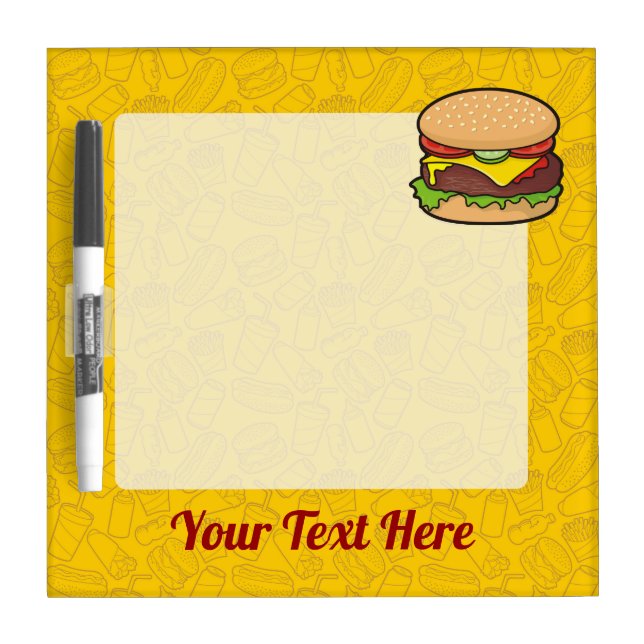 Cheeseburger Dry-Erase Board (Front)