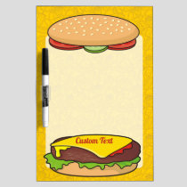 Cheeseburger Dry Erase Board