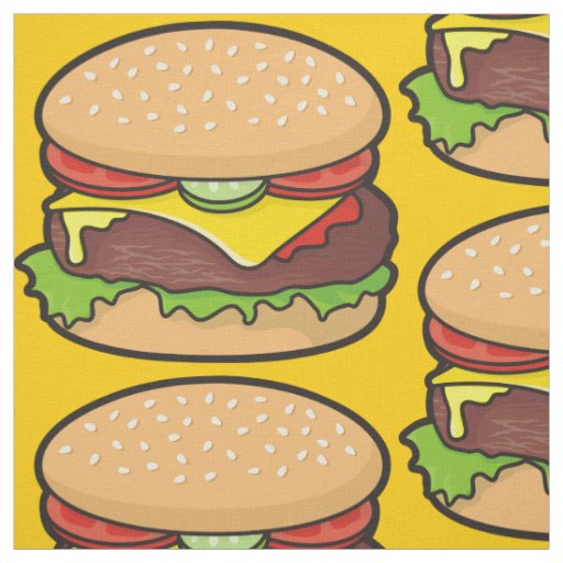 Cheeseburger Fabric