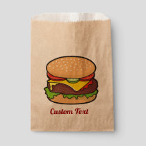 Cheeseburger Favor Bag
