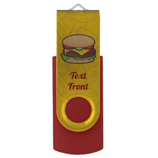 Cheeseburger Flash Drive (Front Vertical)