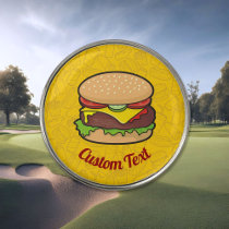 Cheeseburger Golf Ball Marker