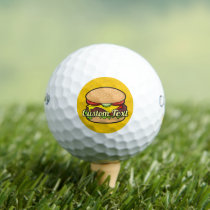 Cheeseburger Golf Balls